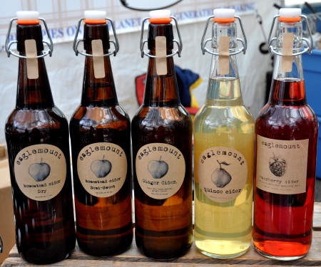 Hard ciders from Eaglemount Cidery. Photo copyright 2012 by Zachary D. Lyons.